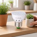 LED Grow Light Bulb E27 60 LED Red and Blue Spectrum SMD 2835 White Plastic Body For Seedlings Herbs and Flowers 6