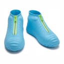 Copri scarpe in silicone con zip Impermeabili e antiscivolo Riutilizzabili Protezione delle scarpe dalla pioggia e dal fango 6