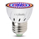 LED Grow Light E27 80 LED Red and Blue Spectrum SMD 2835 White Plastic Body for Seedlings Herbs and Flowers 1