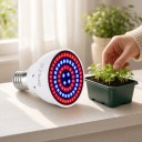 LED Grow Light E27 80 LED Red and Blue Spectrum SMD 2835 White Plastic Body for Seedlings Herbs and Flowers 4