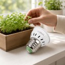 LED Grow Light E27 80 LED Red and Blue Spectrum SMD 2835 White Plastic Body for Seedlings Herbs and Flowers 8