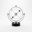 Kinetisk pendul Himlens sfære Borddekoration 24,5 cm Elektromagnetisk drift med 4 AA-batterier Antistress dekoration til kontoret 6
