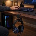 Hovedtelefonkrog til bordkant uden skruer Klips til headset Aluminiumlegering Til taske og rygsæk 2