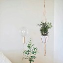 Závěsný držák na květináč makramé 6 ks Délka 90 cm Ručně pletený provaz s kovovým kroužkem Boho závěs na rostliny 9