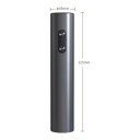 Elektrisk vinöppnare 22,5 cm Automatisk korkskruv för 4 batterier Mörkgrå Två knappar för att dra ut och släppa korken För köket 3