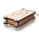 Flower and Leaf Press Wooden Mini Press 12 x 6 cm With Cardboards and Absorbent Papers For Herbarium and Drying Plants for Children and Adults 3