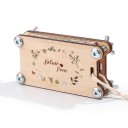 Flower and Leaf Press Wooden Mini Press 12 x 6 cm With Cardboards and Absorbent Papers For Herbarium and Drying Plants for Children and Adults 5
