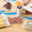 Handvakuumpumpe für Lebensmittel mit USB-Ladeanschluss Mini elektrische Vakuumierer 4,6 l/min Ein Knopf Weiß Für Beutel und Dosen 2