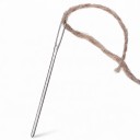 Sæt med 20 stumpede nåle med stort øje 5,2 cm Rustfrit stål Nål til uld og garn i gennemsigtig tube Til sammensyning af strik og broderi 5
