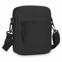 Crossbody taske til mobil over skulderen 14 x 18 x 5 cm Unisex med justerbar rem Vandafvisende nylon Sort Til dokumenter og nøgler 1