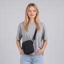 Crossbody taske til mobil over skulderen 14 x 18 x 5 cm Unisex med justerbar rem Vandafvisende nylon Sort Til dokumenter og nøgler 2