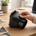 Adaptér pro digitalizaci negativů a diapozitivů 35 mm Difuzní stínítko Držák filmu i rámečků Závit 52 mm Černý pro makroobjektivy 5