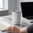 Genopladeligt automatisk blandekrus 350 ml med magnetisk blanding og skydelåg til kaffe, kakao og proteinshakes 5