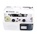 Přenosný kazetový přehrávač s AM FM rádiem a nahráváním Retekess TR606 12 x 9 cm Jack 3,5 mm Bílý Napájení USB i AA na cesty a domů 3
