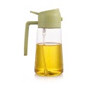 Δοσομετρητής λαδιού 2 σε 1 500 ml Ρίξιμο και ψεκασμός Πλαστική φιάλη με χερούλι Για ελαιόλαδο και ξίδι Στην κουζίνα 1