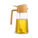 Δοσομετρητής λαδιού 2 σε 1 500 ml Ρίξιμο και ψεκασμός Πλαστική φιάλη με χερούλι Για ελαιόλαδο και ξίδι Στην κουζίνα 3