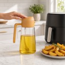 Δοσομετρητής λαδιού 2 σε 1 500 ml Ρίξιμο και ψεκασμός Πλαστική φιάλη με χερούλι Για ελαιόλαδο και ξίδι Στην κουζίνα 4