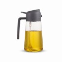 Δοσομετρητής λαδιού 2 σε 1 500 ml Ρίξιμο και ψεκασμός Πλαστική φιάλη με χερούλι Για ελαιόλαδο και ξίδι Στην κουζίνα 7