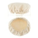Tygkåpor för glasburkar 6 st Elastisk kant för halsar 7,6 till 10,1 cm Andningsbart tyg Beige För jäsning och täckning av glasburkar 5