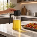 Δοσομετρητής λαδιού 2 σε 1 500 ml Ρίξιμο και ψεκασμός Πλαστική φιάλη με χερούλι Για ελαιόλαδο και ξίδι Στην κουζίνα 9