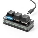 Programovatelná makro klávesnice 3 klávesy RGB podsvícení Mechanické spínače OUTEMU Red Hot swap USB-C Pro Photoshop 1