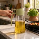 Δοσομετρητές λαδιού 2 σε 1 500 ml 2 τεμάχια Ρίξιμο και ψεκασμός Πλαστικές φιάλες με χερούλι Για ελαιόλαδο και ξίδι Στην κουζίνα 4