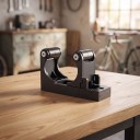 Wall-Mounted Bicycle Holder Adjustable for Tyre and Frame 1.0–2.8 Inches 99 x 62 x 32 mm Load Capacity 10 kg For Garage and Cellar 4