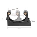 Wall-Mounted Bicycle Holder Adjustable for Tyre and Frame 1.0–2.8 Inches 99 x 62 x 32 mm Load Capacity 10 kg For Garage and Cellar 6