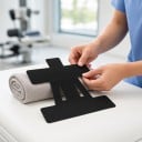 Kineziologický tejp na rameno předstřižený 10 ks Elastická voděodolná páska 22 x 21 cm Černá Podpora ramene a rotátorové manžety 2
