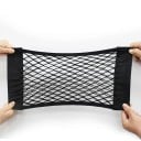Elastická síťová kapsa do kufru auta 25 x 60 cm Dvouvrstvá síť se suchým zipem Polyester Černá Univerzální organizér na drobnosti 1