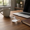 Γυάλινο μπουρίνι Storm Glass σε σχήμα πουλιού 8 x 5 x 4 εκ. Γυάλινος βαρόμετρος με κρυστάλλους Διαφανής Προβλέπτης καιρού Διακόσμηση για το τραπέζι 2