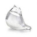 Γυάλινο μπουρίνι Storm Glass σε σχήμα πουλιού 8 x 5 x 4 εκ. Γυάλινος βαρόμετρος με κρυστάλλους Διαφανής Προβλέπτης καιρού Διακόσμηση για το τραπέζι 3