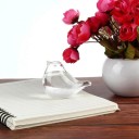 Γυάλινο μπουρίνι Storm Glass σε σχήμα πουλιού 8 x 5 x 4 εκ. Γυάλινος βαρόμετρος με κρυστάλλους Διαφανής Προβλέπτης καιρού Διακόσμηση για το τραπέζι 5