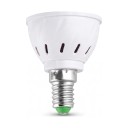 Lâmpada LED para cultivo de plantas E14 80 LED Espectro vermelho e azul SMD 2835 Corpo plástico branco Para mudas ervas e flores 2