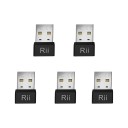 Mus bevægelsessimulator Mouse Jiggler 5 stk Rii RT301 USB-A Mini 22 x 14,5 x 6 mm Uden drivere mod computerens dvale 1