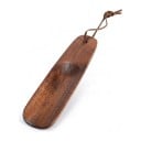 Wooden Shoe Horn 15.5 cm Short Shoe Horn Made of Solid Wood with Hanging Loop Brown For Easy Wearing at Home or in a Hotel 1