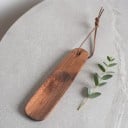Wooden Shoe Horn 15.5 cm Short Shoe Horn Made of Solid Wood with Hanging Loop Brown For Easy Wearing at Home or in a Hotel 5