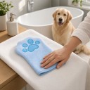 Microfibre Dog and Cat Drying Gloves Double-Sided Quick-Drying Paw-Shaped Mitt for Small and Medium Dogs 2
