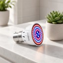 LED lâmpada para cultivo de plantas B22 60 LED Espectro vermelho e azul SMD 2835 Corpo plástico branco Para mudas ervas e flores 5