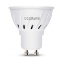 LED lâmpada para cultivo de plantas GU10 80 LED Espectro vermelho e azul SMD 2835 Corpo plástico branco Para mudas ervas e flores 2