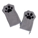 Dog and Cat Drying Gloves 2 pcs Microfibre Double-Sided Quick-Drying Mitts in Paw Shape for Small and Medium Dogs 3