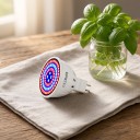 LED lâmpada para cultivo de plantas MR16 60 LED Espectro vermelho e azul SMD 2835 Corpo plástico branco Para mudas ervas e flores 6