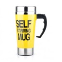 Self-Mixing Mug 450 ml with Lid and Button on the Handle for Automatic Battery Mixing for Coffee, Cocoa and Dairy Drinks 6