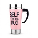 Self-Mixing Mug 450 ml with Lid and Button on the Handle for Automatic Battery Mixing for Coffee, Cocoa and Dairy Drinks 8