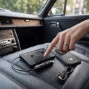 Bluetooth kazetový adaptér do auta Bluetooth 5.1 s mikrofonem a ovládáním na kabelu Nabíjení USB 5 V Černý pro autorádio s kazetou 2