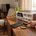 Bluetooth kazetový adaptér do auta Bluetooth 5.1 s mikrofonem a ovládáním na kabelu Nabíjení USB 5 V Černý pro autorádio s kazetou 4