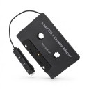 Bluetooth kazetový adaptér do auta Bluetooth 5.1 s mikrofonem a ovládáním na kabelu Nabíjení USB 5 V Černý pro autorádio s kazetou 5