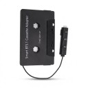 Bluetooth kazetový adaptér do auta Bluetooth 5.1 s mikrofonem a ovládáním na kabelu Nabíjení USB 5 V Černý pro autorádio s kazetou 7