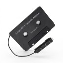 Bluetooth kazetový adaptér do auta Bluetooth 5.1 s mikrofonem a ovládáním na kabelu Nabíjení USB 5 V Černý pro autorádio s kazetou 9