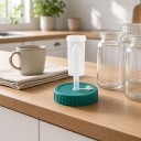 Fermenteringslåg med gærventil 86 mm Plastlåg til konserveringsglas med bred åbning Til fermentering af grøntsager 2